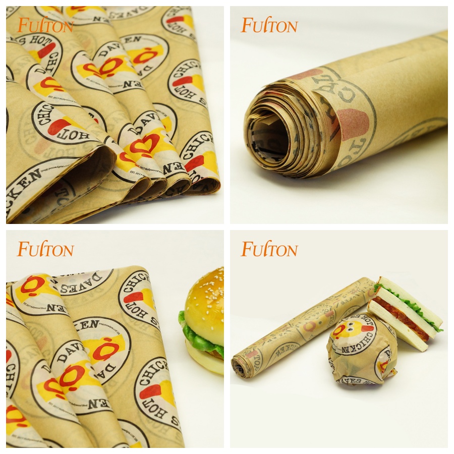 Details of Burger Wrapping Paper