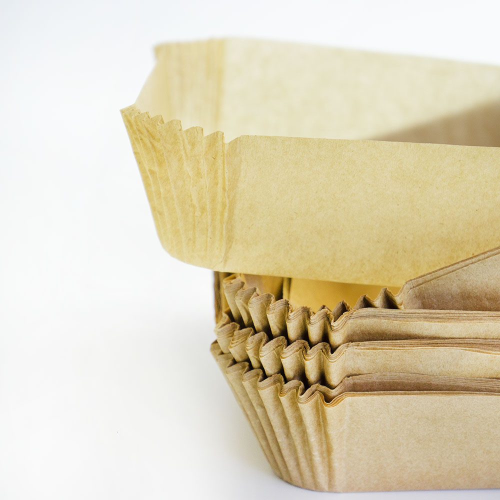 Biodegradable Food Grade Paper Brown Square Air Fryer Liner