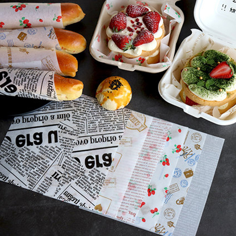 Custom Newspaper Wax Paper Sheets, Food Wrapping Grease Resistant  Waterproof Tissue Deli Burger Paper