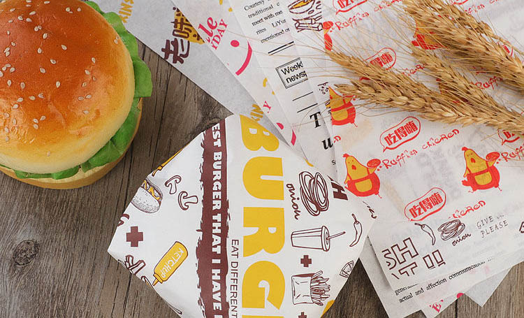 Factory Cheap White Greaseproof Paper Wrapping Hamburger Greaseproof Paper  - China Hamburger Greaseproof Paper, White Greaseproof Paper